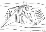 Ziggurat Mesopotamia Colorare Zigurat Disegni Magno Alejandro Espanol Colouring sketch template