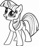 Pony Little Coloring Twilight Sparkle Pages Drawing Rainbow Template Dash Equestria Printable Friends Cartoon Girls Alicorn Drawings Color Print Ponies sketch template