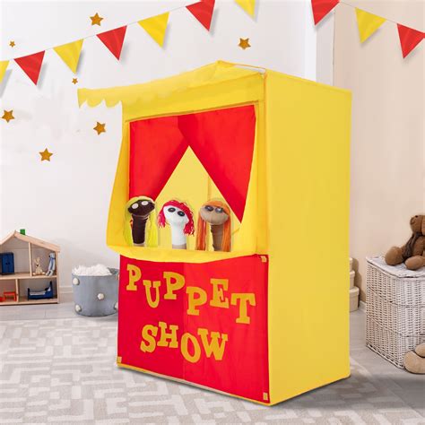 alvantor puppet theater  kids tent child playhouse puppet show