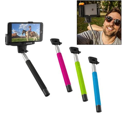 Promotional Selfie Stick With Wireless Shutter Button Customized