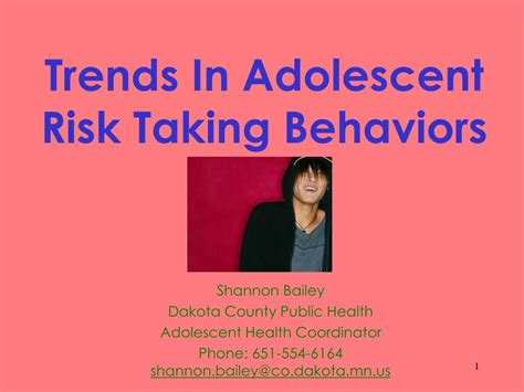 Ppt Trends In Adolescent Risk Taking Behaviors Powerpoint