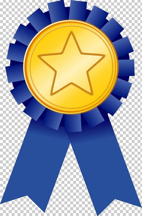 blue award rosette png clipar image
