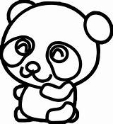 Panda Coloring Cute Fu Kung Pages Cartoon Wecoloringpage Kids sketch template
