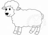 Lamb Coloring Easter Sheep Pages Cute Template Cartoon Easy Printable Drawing Templates Print Color Getdrawings Getcolorings sketch template
