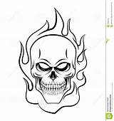 Skull Fire Drawing Drawings Flame Simple Vector Heart Face Half Illustration Stock Getdrawings Colourbox Clipartmag Paintingvalley sketch template