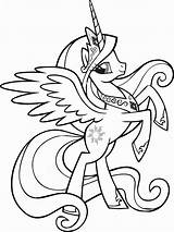 Pony Little Coloring Pages Print Color sketch template