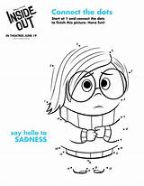 Dots Sadness Pixar Insideout Emotions Steht Kopf Inspired Insideoutevent Likes Maze sketch template