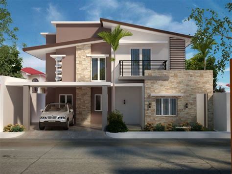 images    storey modern houses  floor plans  estimated cost contemporary