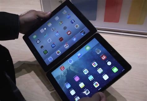 ipad air  ipad   video compares dimensions product reviews net