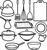 Utensils Cooking Kitchen Clipart Clip Drawing Utensil Set Vector Coloring Tools Drawings Pages Clipartmag Paintingvalley Websites Presentations Reports Powerpoint Projects sketch template