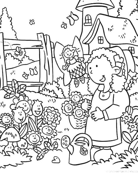 floral garden coloring bing images fairy coloring pages garden