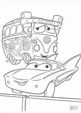 Mcqueen Coloring Pages Friends Printable Fillmore sketch template