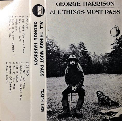 George Harrison All Things Must Pass 1970 Cassette