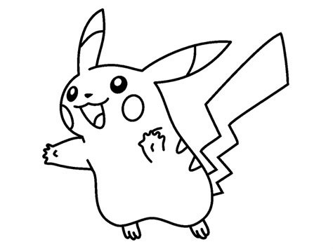 pikachu pokemon coloring page coloring pages