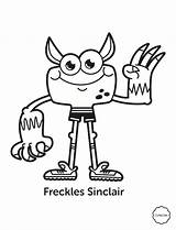 Noodle Freckles Gonoodle Sinclair Champ Designlooter sketch template