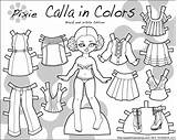 Paper Dolls Printable Print Calla Doll Colors Clothing Paperthinpersonas Pdf Click Thin Coloring Pages Clothes Da Kids Fashion Hip sketch template
