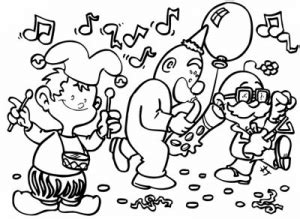 carnival  printable coloring pages  kids