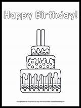 Coloring Birthday Happy Cake Printable 12th 11th 3rd Printables Cute Pages Third 2021 Theartkitblog sketch template
