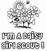 Scout Promise Scouts Coloring4free Law Daisies sketch template