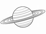 Saturn Coloring Pages Space Coloringpages4u sketch template