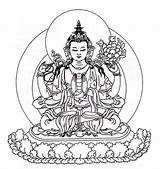 Drawing Buddha Bodhisattva Avalokiteshvara Tumblr Coloring Drawings Disney Pages Choose Board Geometric sketch template