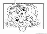 Coloring Pony Celestia Little Princess Pages Unicorn Birthday Mlp Easter Print Color Halloween Printable Kids Getcolorings Exploit Z31 Odd Dr sketch template