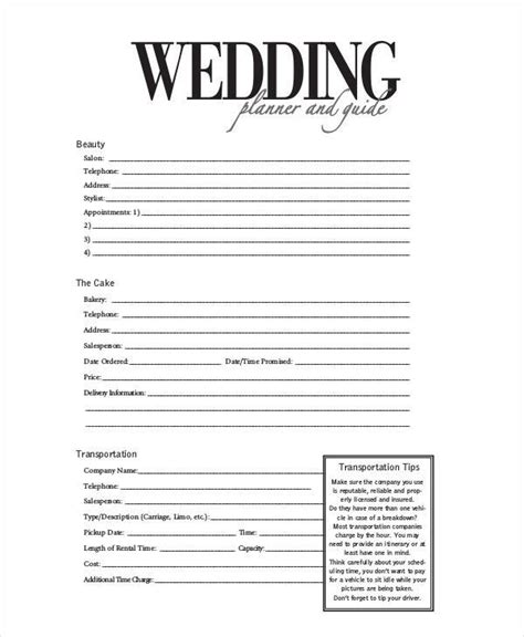 printable wedding planner forms lovely event planner forms