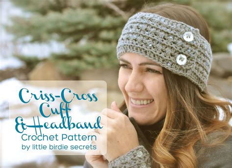 crochet headband  cuff pattern  birdie secrets
