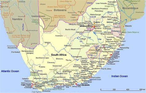 suedafrika karte mapas sudafrica