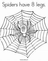 Spider Spiders sketch template