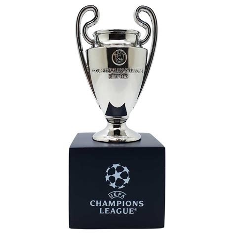 uefa champions league trophy replica  mm  wooden pedestal