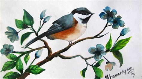 How To Paint A Bird In Watercolor Watercolor Painting For Beginners