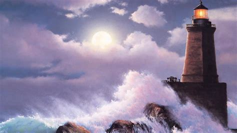 lighthouse  storm hd desktop wallpaper widescreen high definition fullscreen