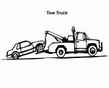 Truck Coloring Tow Pages Car Transporter Color Towing Trucks Colouring Tocolor Kids Place sketch template