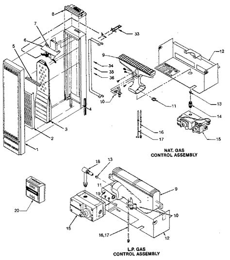 williams wall furnace parts model gvlpg sears partsdirect