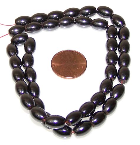 xmm rice shaped magnetic hematite beads