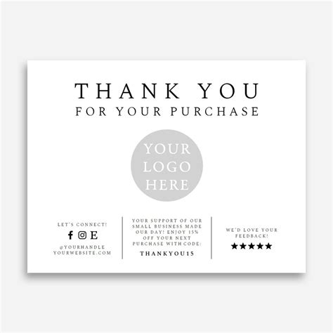 card template  logo small business template etsy