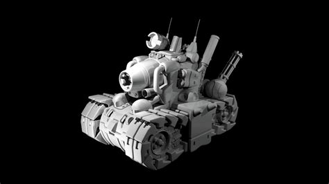 metal slug tank 3d print model cgtrader