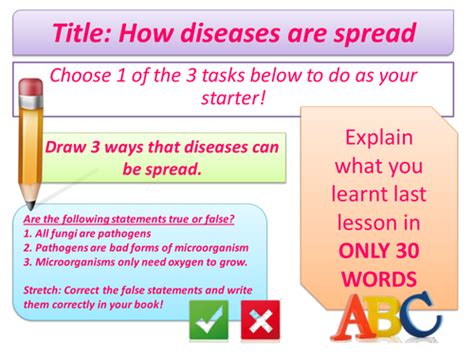 disease transmission lesson  resources  rcmcauley teaching resources tes