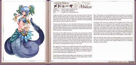 Image Medusa Book Profile Png Monster Girl