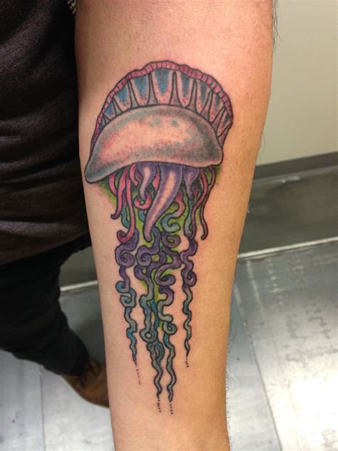 First Tattoo Portuguese Man O War Done By Jesse Tuesday