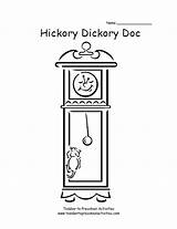 Dickory Hickory Coloring Dock Pages sketch template