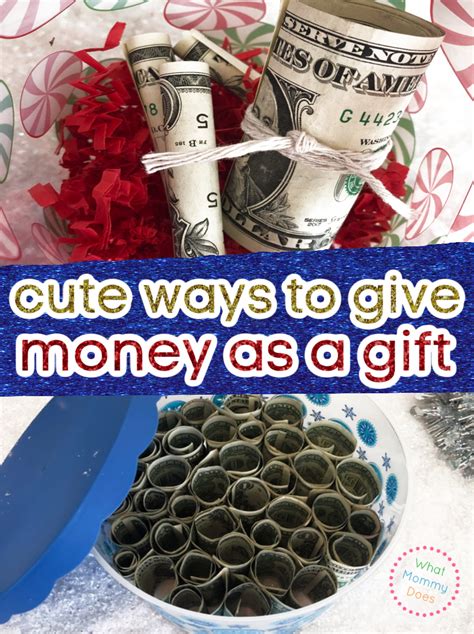 fun ways  give money   gift  mommy