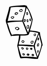 Dice Coloring Pages Getdrawings Template Drawing Edupics sketch template