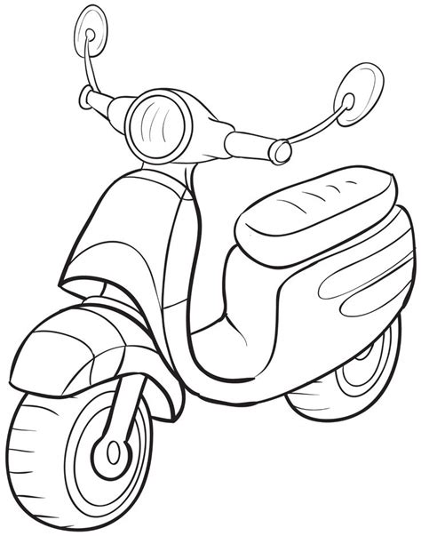 printable downloadable motorcycle coloring page coloring pages