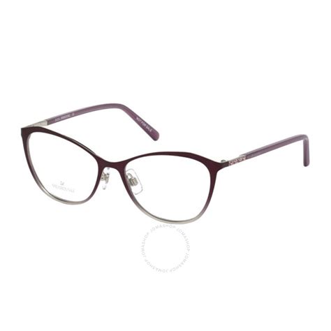 Swarovski Ladies Purple Round Eyeglass Frames Sk522208353 664689856435