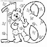 Coloring Sesame Street Numbers Kids Pages Book Print sketch template