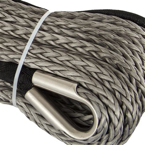 ft synthetic winch rope winch cable fiber heavy loading high strength ebay