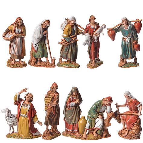 nativity scene shepherds figurines  moranduzzo cm  sales
