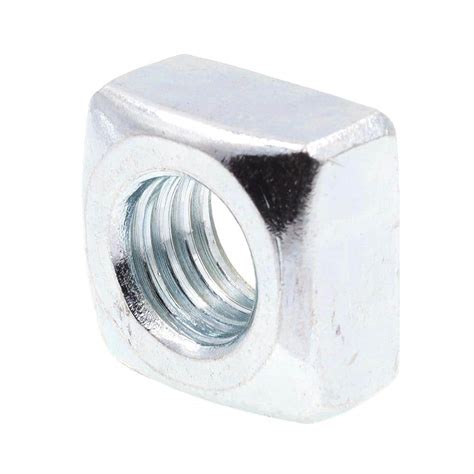 prime     zinc plated steel square nuts  pack   home depot